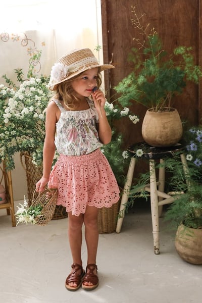 FLO34｜(75-140) 鏤空雕花短褲9