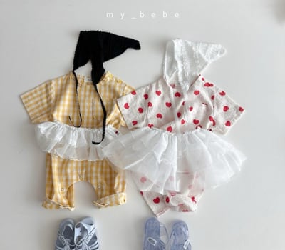 my_bebe16｜(58-72cm) 短袖連身包屁褲2