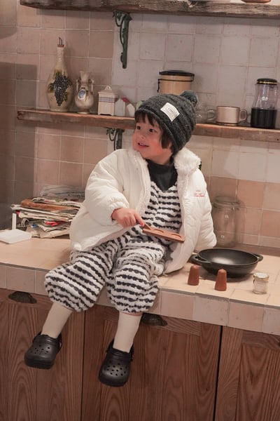 onu 14｜(70cm-115cm) 絨毛條紋連身褲15