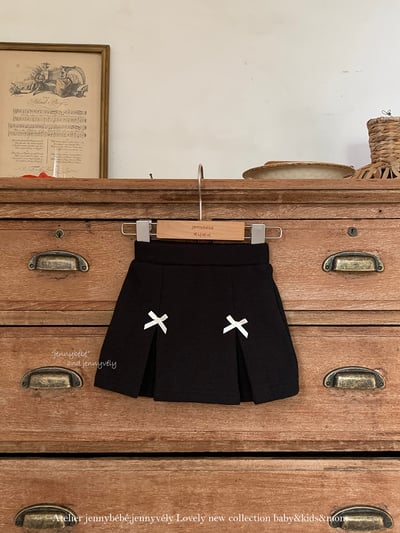 JE 639｜(80-110cm)  蝴蝶結百摺裙3