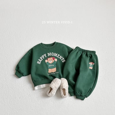 vivid91｜(78cm-125cm) 小熊印花休閒套裝12