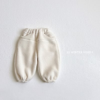 vivid12｜(78cm-125cm) 素面刷毛縮口褲4