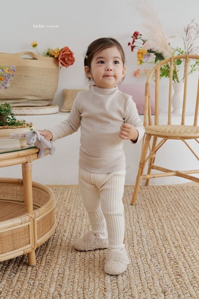 bebe nine24 (65cm-115cm) 3色保暖羅紋緊身褲6