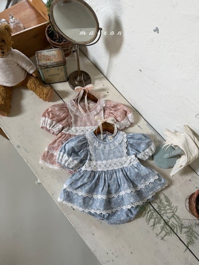 Marron06｜(3m-18m 1y-6y) 索菲亞蕾絲裙裝4