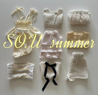 SO.U22｜(6m-4y) 荷葉細條套裝12