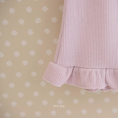 M-KIDS45｜(65-115cm) 2色荷葉邊喇叭褲4