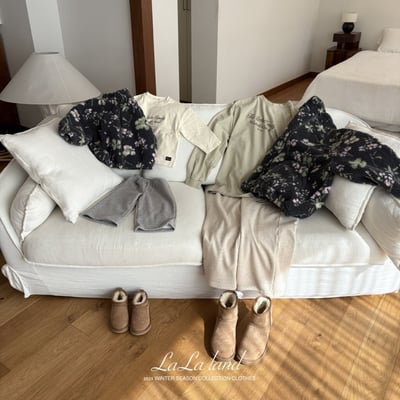 lala land80｜(mom) 1色印花刷毛拉鍊外套3