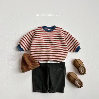 vivid60｜(78cm-125cm) 毛毛條紋上衣9