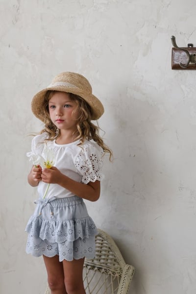 FLO11｜(75-140) 蕾絲鏤空蛋糕褲裙15