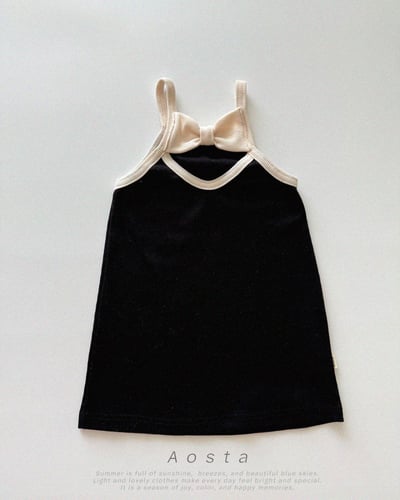 AOSTA46｜(6m-5y) 4款羅紋緞帶連身裙11