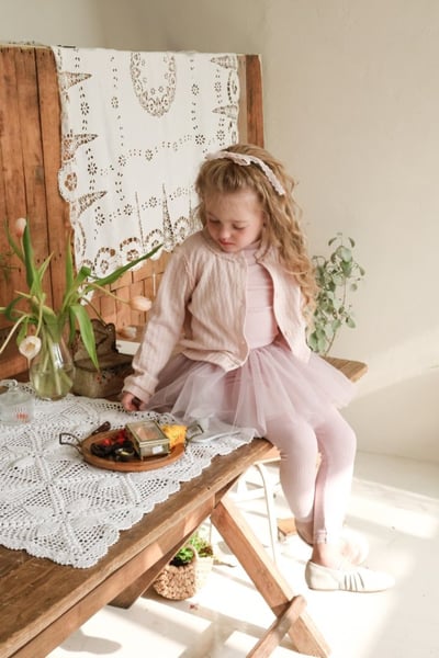 FLO34｜(75-140) 3色滾邊小蕾絲開襟外套15