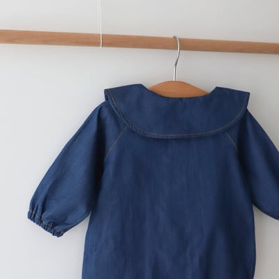 LEMONADE03｜(55cm-85cm) 1色牛仔圓領包屁衣7