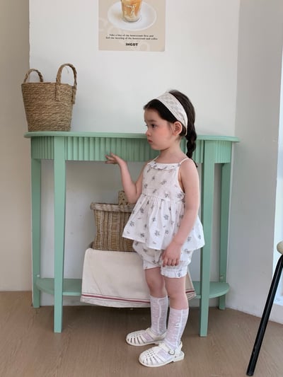 JE54｜(66-100cm) 清新碎花細肩包屁衣/套裝22