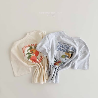 Melikey01｜(75-125cm) 韓風水果印花上衣3