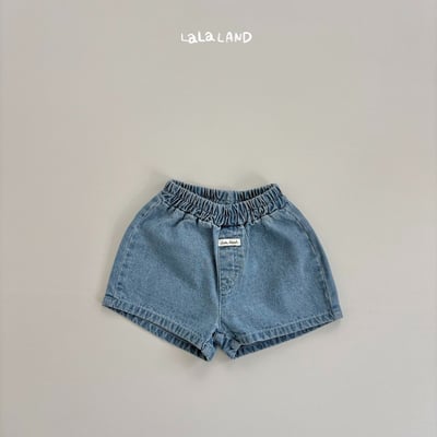 lala land77｜(75-120cm) 2色牛仔小標短褲22