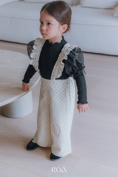 ROA29｜(80cm-120cm) 2色氣質點點吊帶褲18