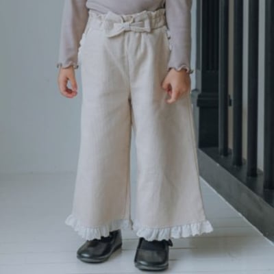 ROA27｜(80cm-120cm) 2色蝴蝶結直筒長褲19