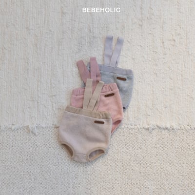 Bebe holic25｜(3m-18m) 華夫格吊帶包屁褲13