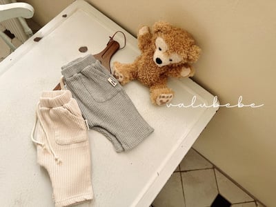 Valubebe13｜(65-80) 華夫格口袋長褲8