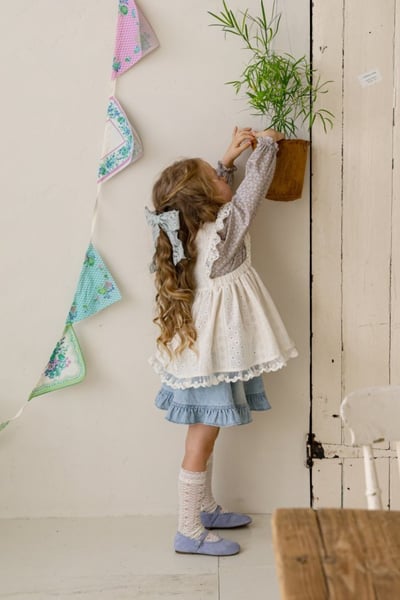 FLO26｜(75-140) 2色法式蕾絲拉鍊圍裙21