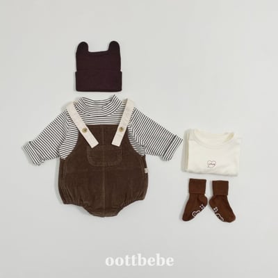 Oottbebe71｜(0m-12m)  冬季燈芯絨吊帶包屁衣7