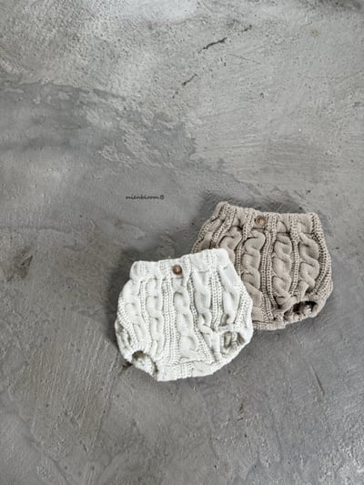 Bloom.b30｜(0m-24m) 麻花針織燈籠褲5