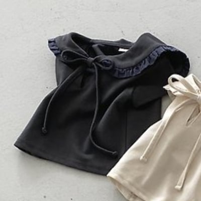 NUNU BIEL16｜(65-115cm) 翻領蝴蝶結上衣7