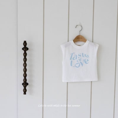 M-KIDS25｜(65-115cm) 英字印花無袖上衣10