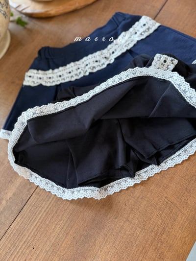 Marron18｜(1y-6y) 蝴蝶結蕾絲褲裙3