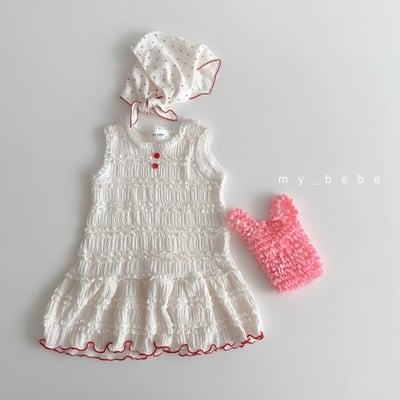 my_bebe19｜(80-120cm) 褶皺無袖洋裝17