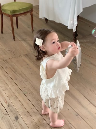 JE39｜(73-100cm) 花邊背心碎花短褲套裝11