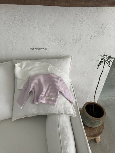 Bloom.b29｜(0m-7y) 羅紋蕾絲邊上衣4