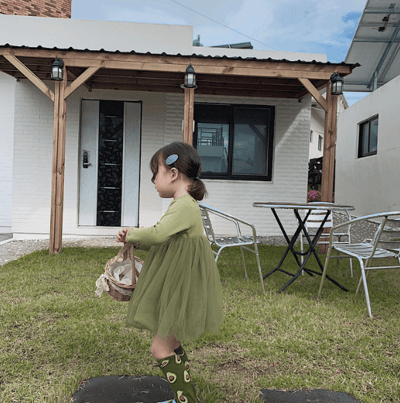 (73-140cm) 簡約高質感澎澎裙薄紗洋裝/少量現貨12