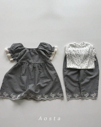 AOSTA16｜(6m-5y) 3款蕾絲泡泡袖洋裝18