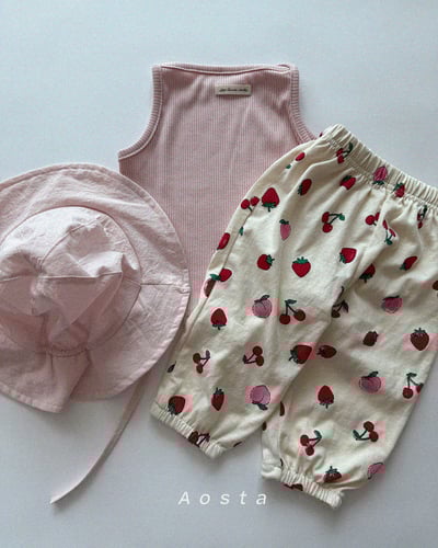 AOSTA10｜(6m-5y) 7色無袖小標素色上衣21