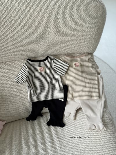 Bloom.b20｜(55cm-118cm) 條紋排扣上衣7