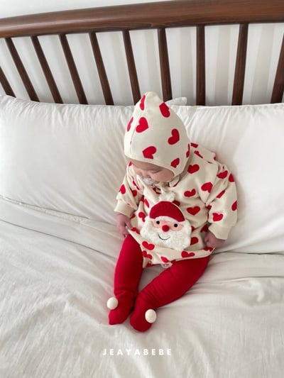 JEAYA05｜(3m-12m) 2色聖誕系列包屁衣含帽子18