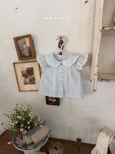 Marron23｜(1y-6y) 珍妮刺繡翻領襯衫9
