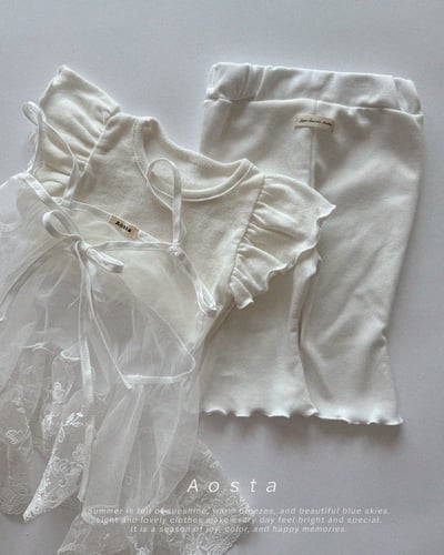 AOSTA06｜(6m-5y) 4色天使褶邊袖上衣21