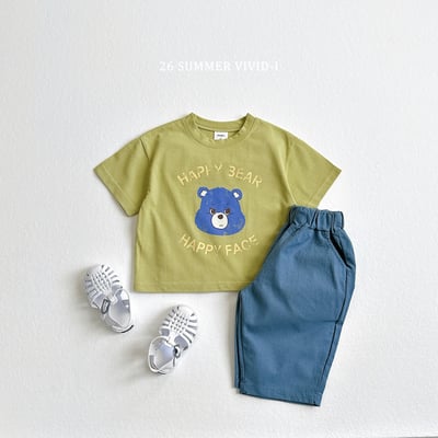 vivid116｜(78cm-125cm) 5款素色棉質七分長褲14