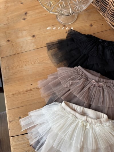 Marron 29｜(1y-6y) 澎澎薄紗褲裙15