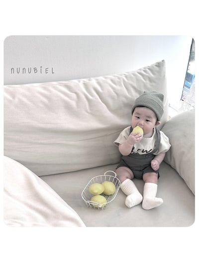 NUNU BIEL01｜(65-115cm) 簡約字母上衣7