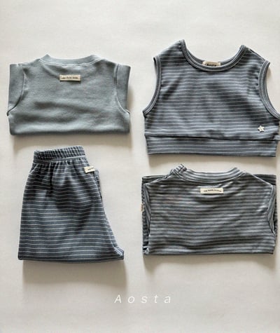 AOSTA20｜(6m-5y) 柔軟條紋上衣15