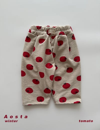 AOSTA51｜(6m-5y) 經典燈芯絨印花長褲9