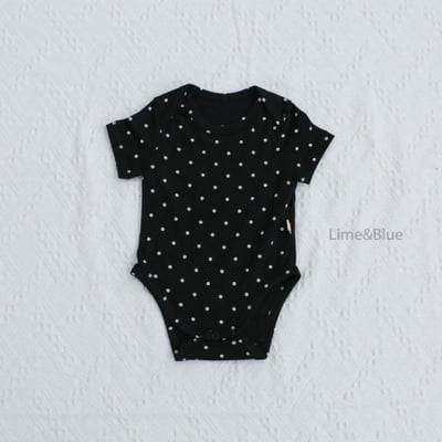 LIME&BLUE28｜(55-80cm)  明星波點包屁衣10