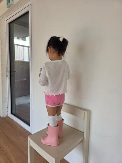 Color03｜(75-115cm) 蕾絲滾邊短褲9