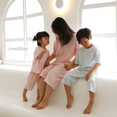 LIME&BLUE13｜(MOM DAD)  黃油花成人居家服3