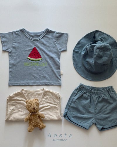 AOSTA14｜(6m-5y) 2款清涼西瓜印圖上衣4