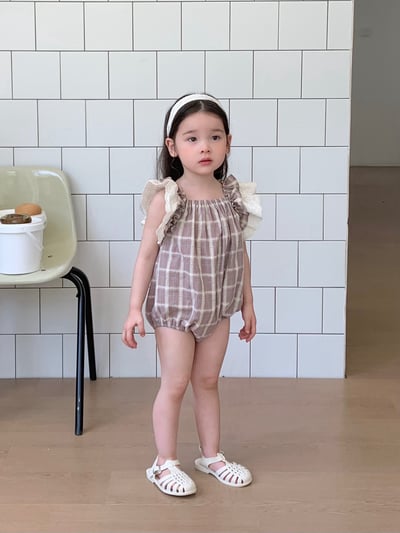 JE33｜(66-120cm) 格紋飛袖包屁衣/洋裝16