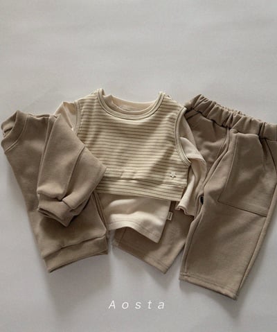 AOSTA39｜(6m-5y) 條紋短版背心20